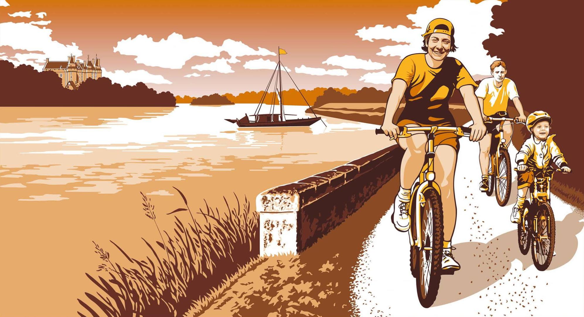 Photo du panneau : les berges de la Loire